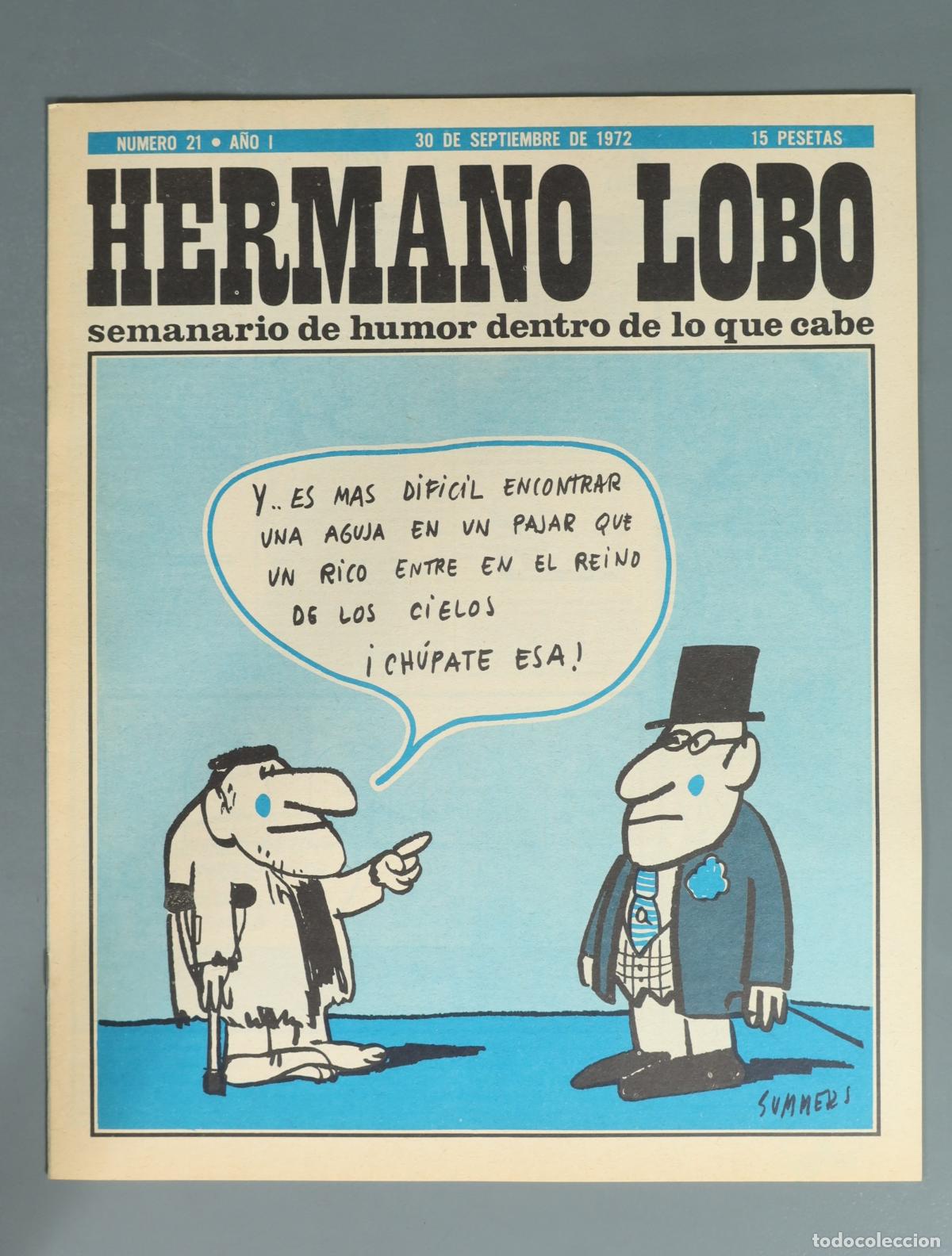 Coleccionismo de revistas y peri&oacute;dicos: REVISTA. Hermano Lobo - Numero 21