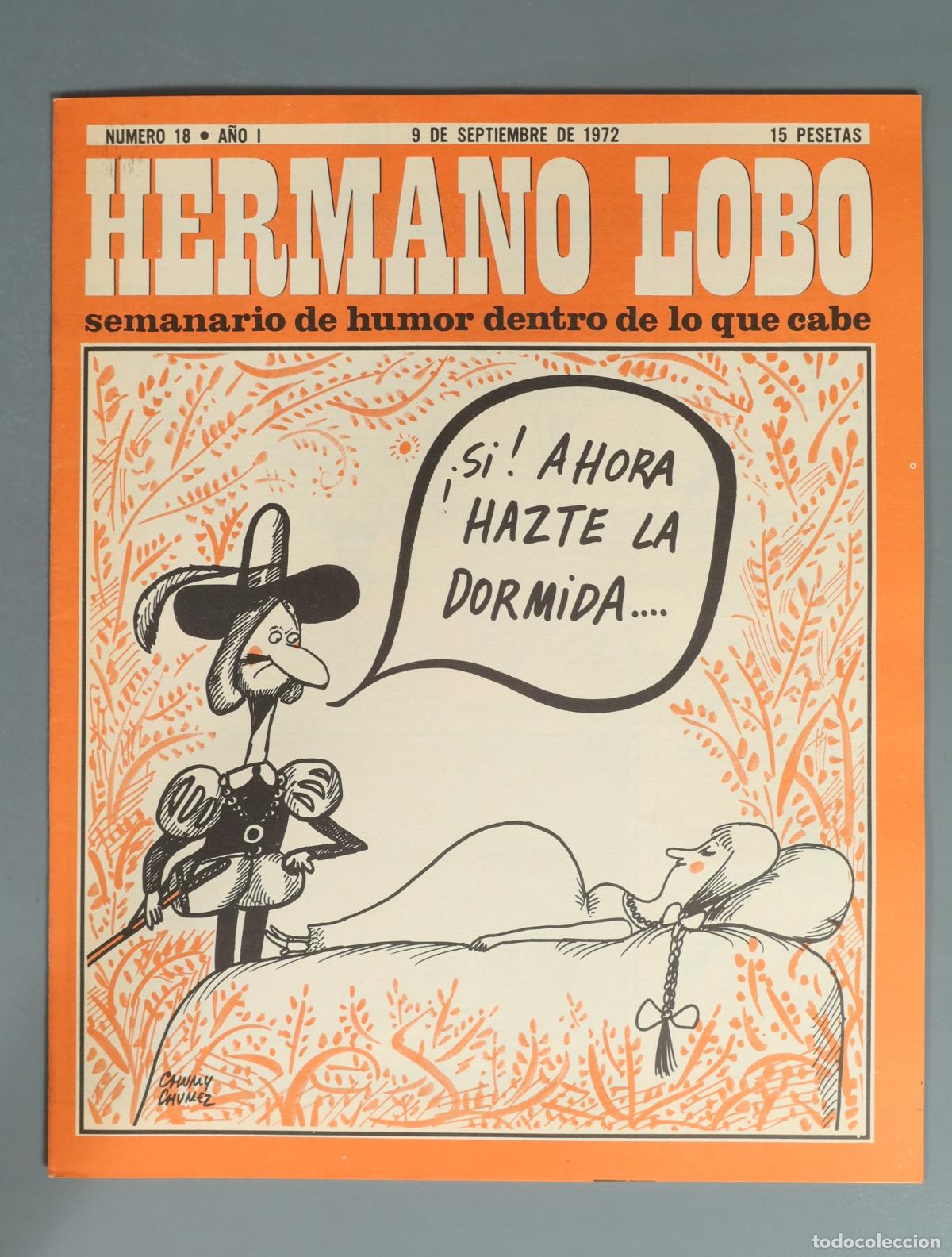 Coleccionismo de revistas y peri&oacute;dicos: REVISTA. Hermano Lobo - Semanario de humor dentro de lo que cabe 18