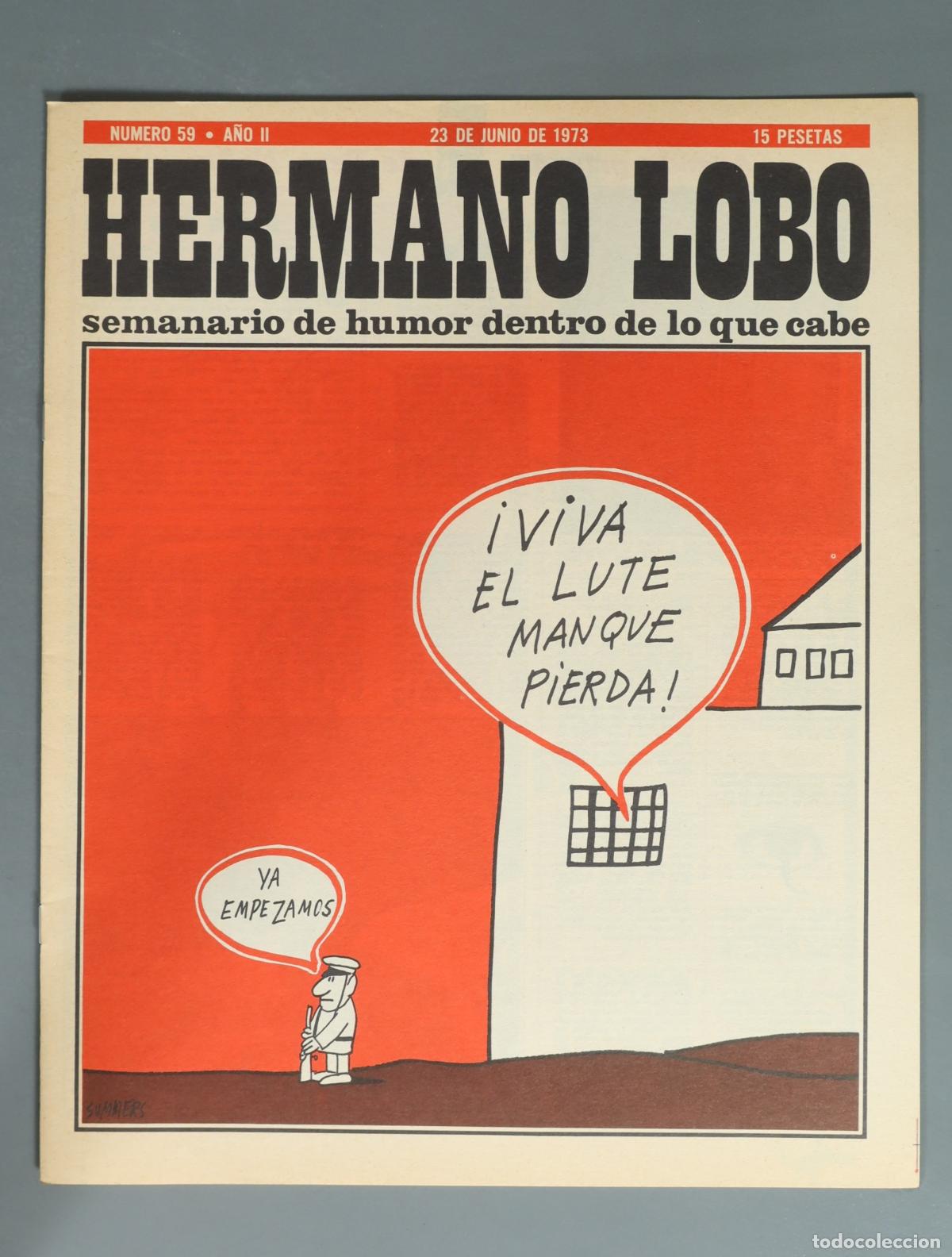 Coleccionismo de revistas y peri&oacute;dicos: REVISTA. Hermano Lobo - Semanario de humor dentro de lo que cabe 59