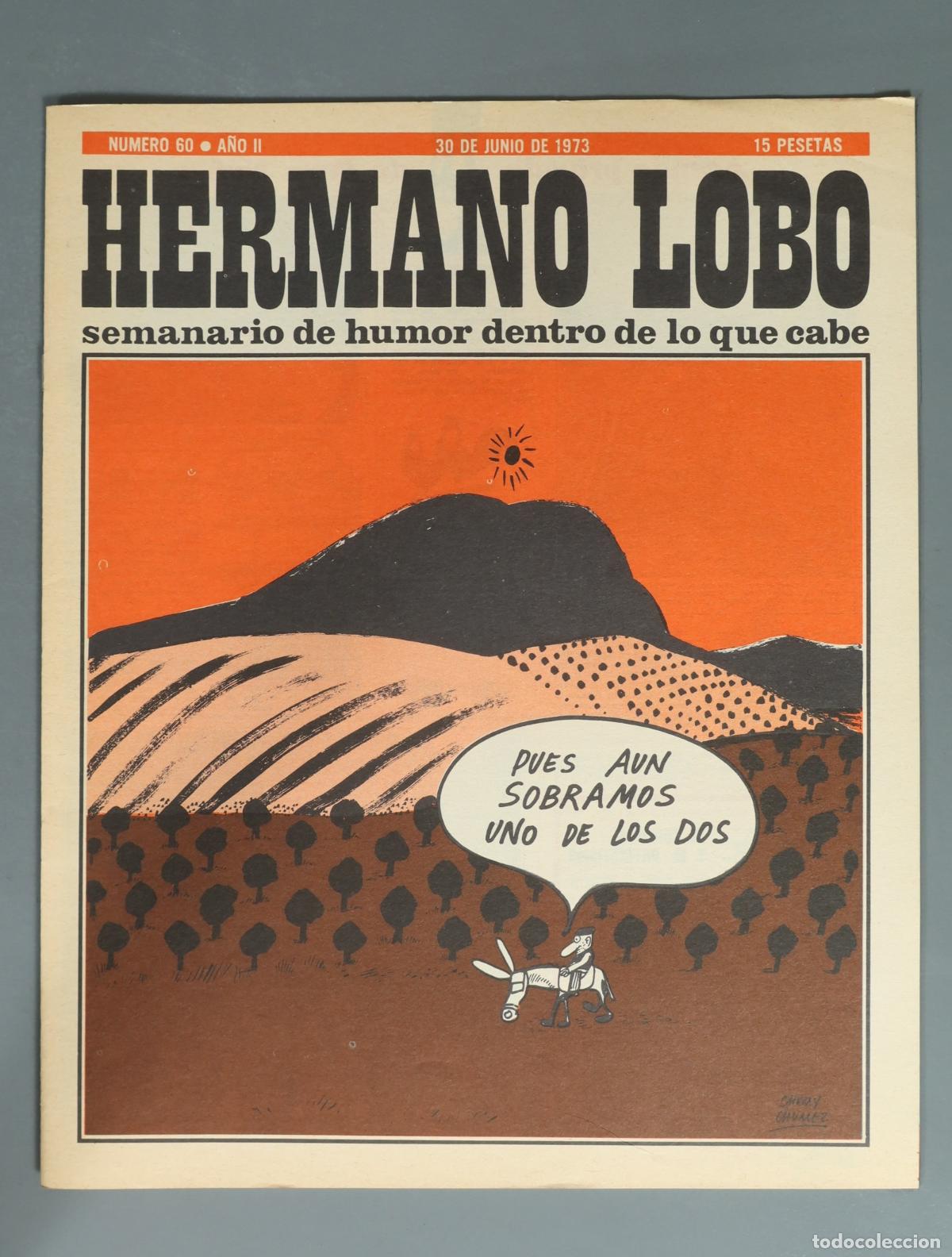 Coleccionismo de revistas y peri&oacute;dicos: REVISTA. Hermano Lobo - Semanario de humor dentro de lo que cabe 60