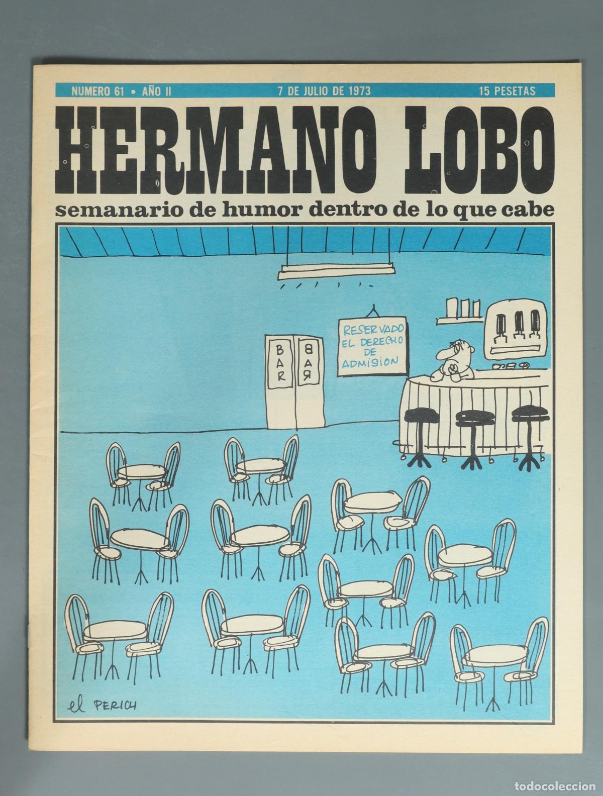 Coleccionismo de revistas y peri&oacute;dicos: REVISTA. Hermano Lobo - Semanario de humor dentro de lo que cabe 61