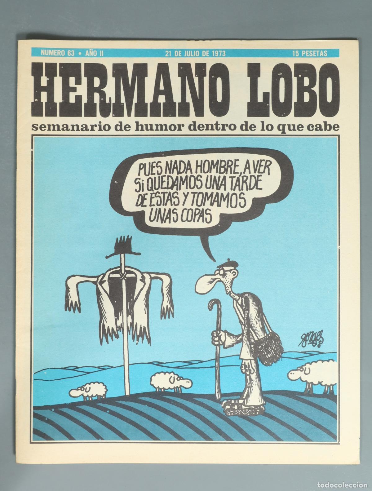 Coleccionismo de revistas y peri&oacute;dicos: REVISTA. Hermano Lobo - Semanario de humor dentro de lo que cabe 63
