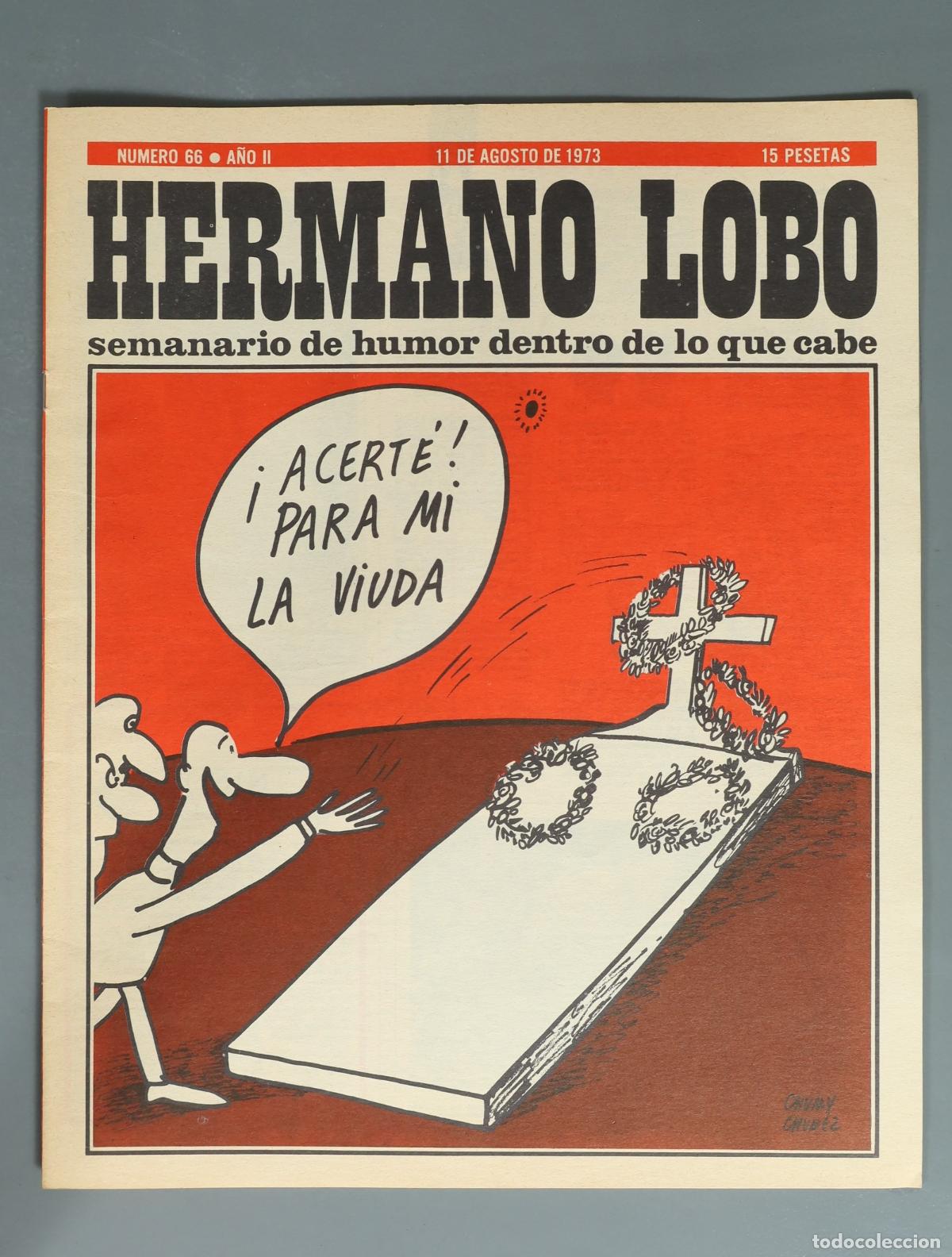 Coleccionismo de revistas y peri&oacute;dicos: REVISTA. Hermano Lobo - Semanario de humor dentro de lo que cabe - Numero 66