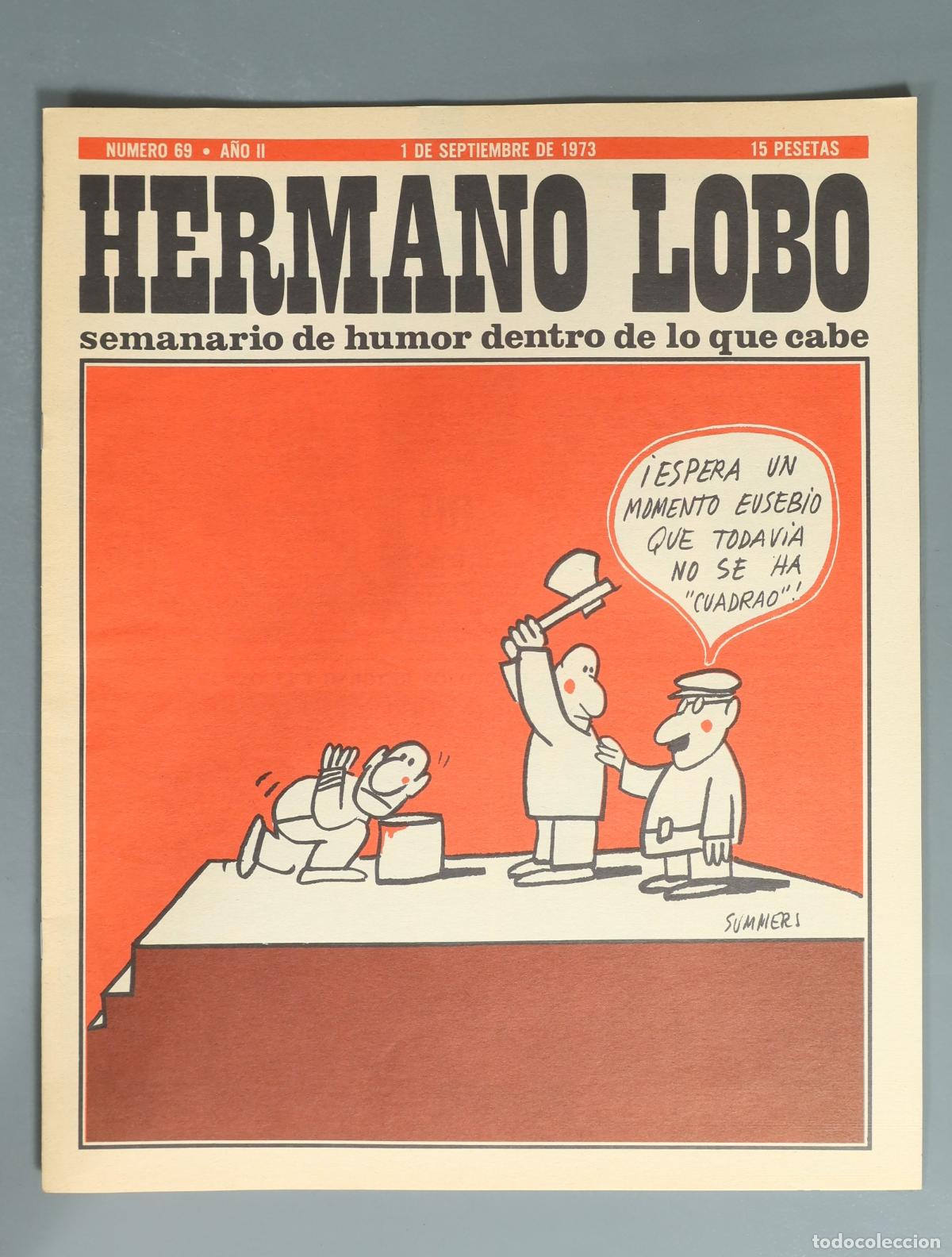 Coleccionismo de revistas y peri&oacute;dicos: REVISTA. Hermano Lobo - Semanario de humor dentro de lo que cabe - N&uacute;mero 69