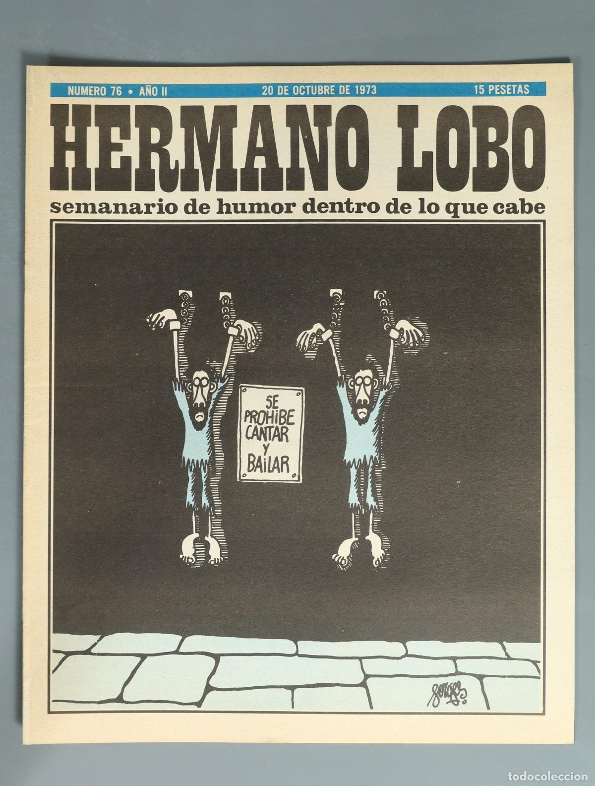 Coleccionismo de revistas y peri&oacute;dicos: REVISTA. Hermano Lobo - Semanario de humor dentro de lo que cabe 76