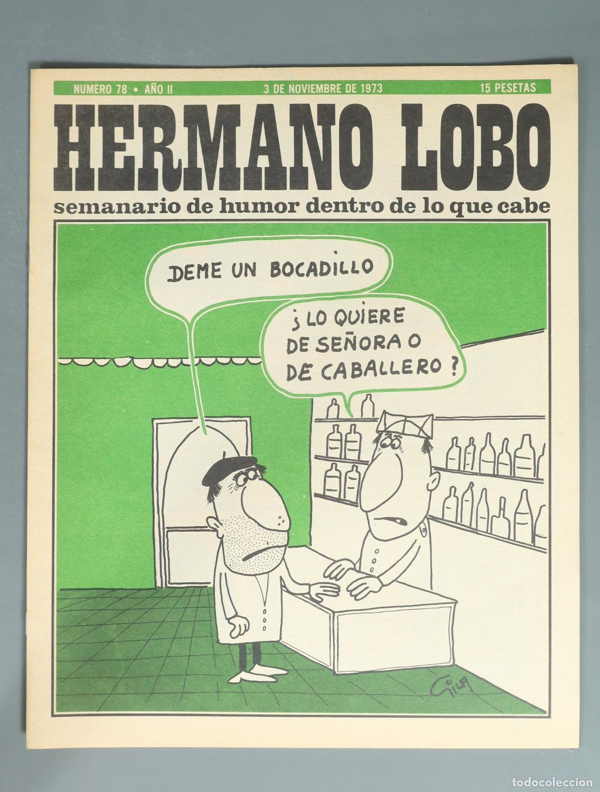 Coleccionismo de revistas y peri&oacute;dicos: REVISTA. Hermano Lobo - Profesor Perikides 78