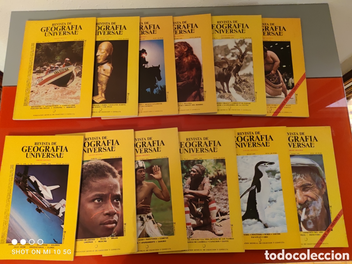 Coleccionismo de revistas y peri&oacute;dicos: Geograf&iacute;a Universal Revista,Lote completo A&ntilde;o 1978 (12 N&uacute;meros)