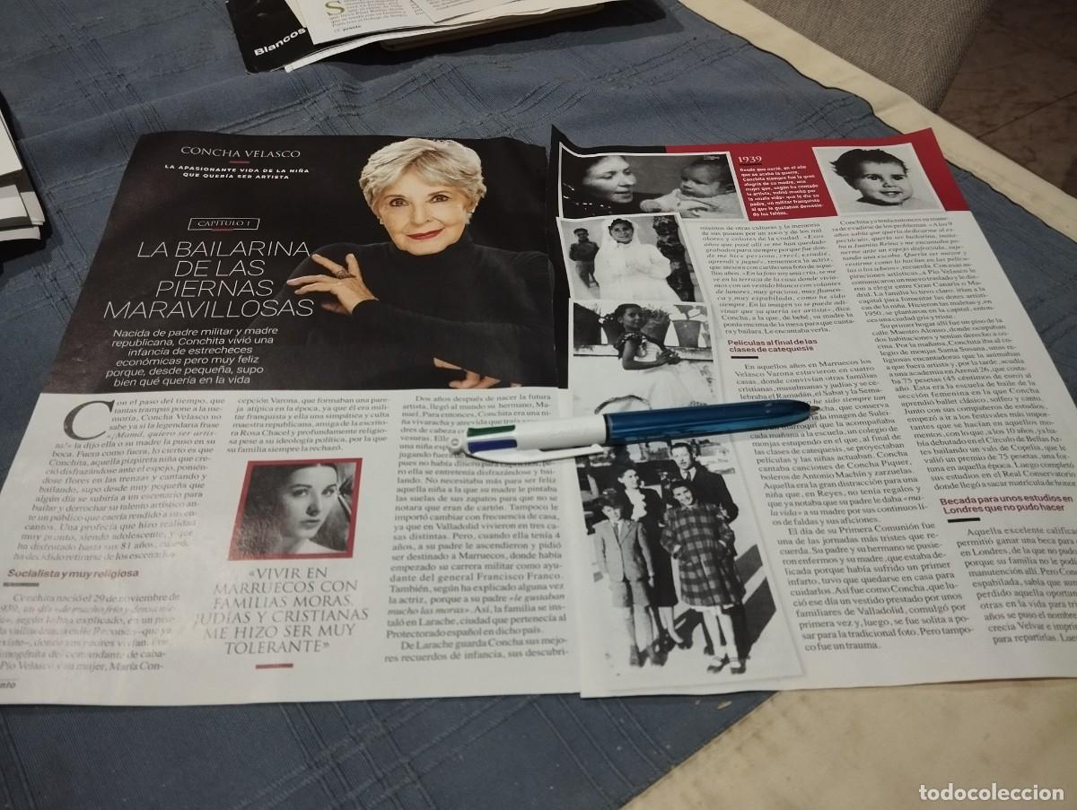 Coleccionismo de revistas y peri&oacute;dicos: CONCHA VELASCO CLIPPING RECORTE REVISTA 3 P&Aacute;GINAS 2021