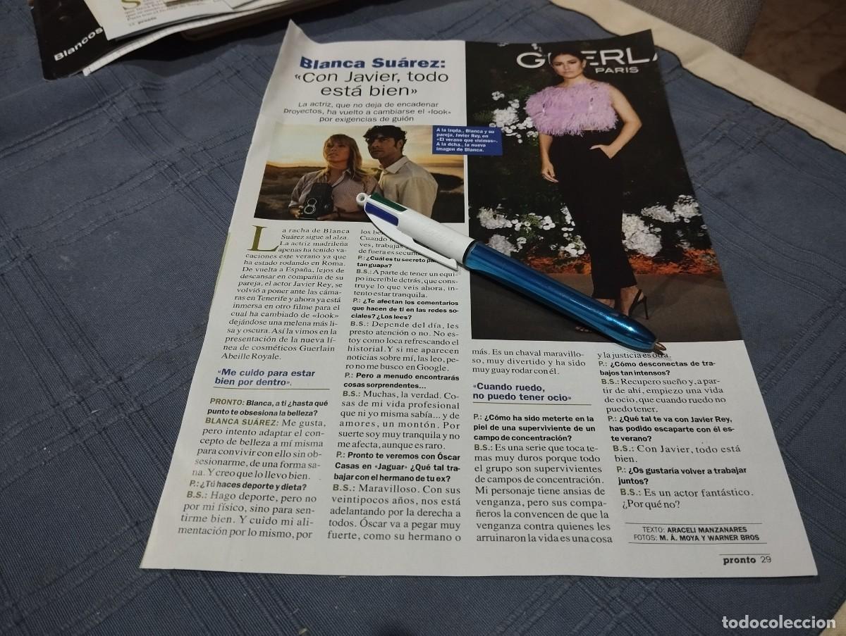 Coleccionismo de revistas y peri&oacute;dicos: BLANCA SU&Aacute;REZ CLIPPING RECORTE REVISTA 2021