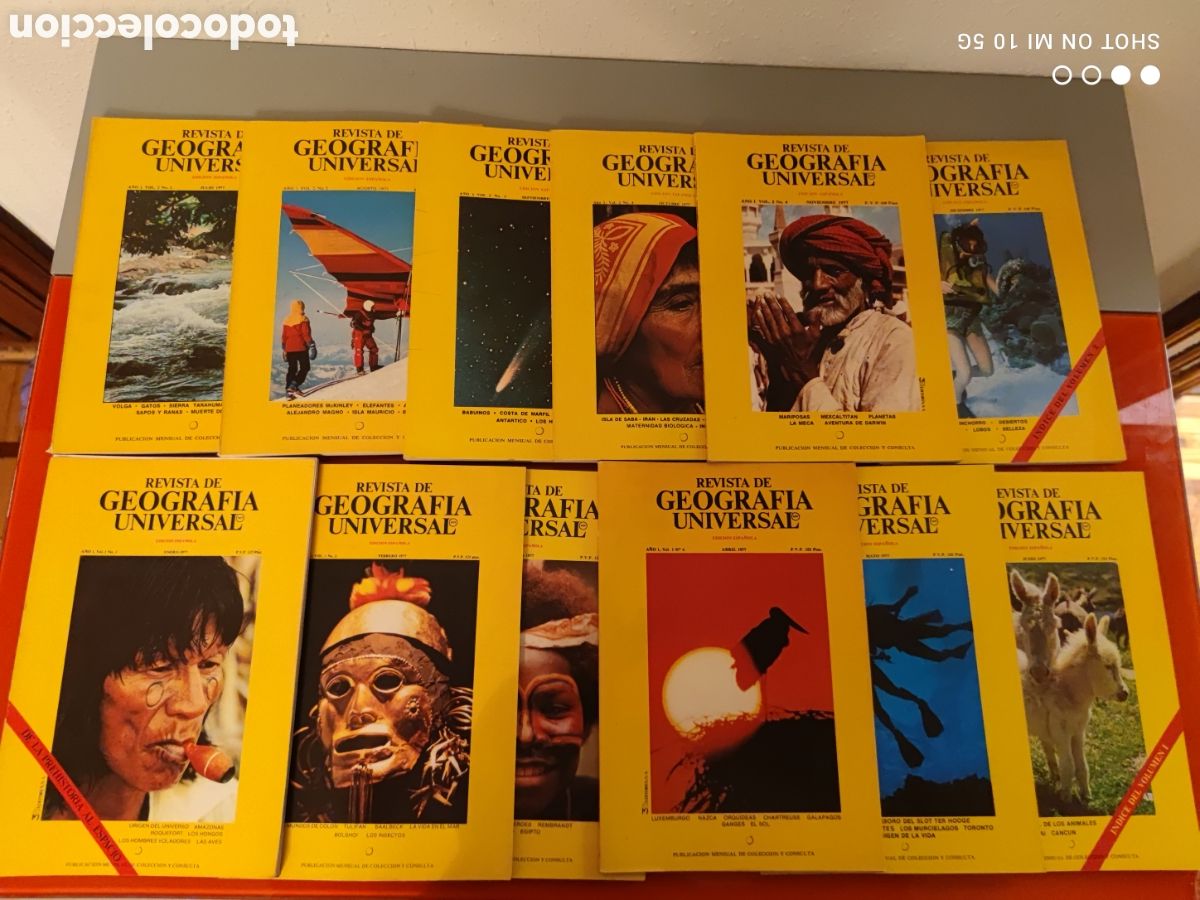 Coleccionismo de revistas y peri&oacute;dicos: Geograf&iacute;a Universal Revista, Lote completo 1977 (12 n&uacute;meros)-Perfecto estado