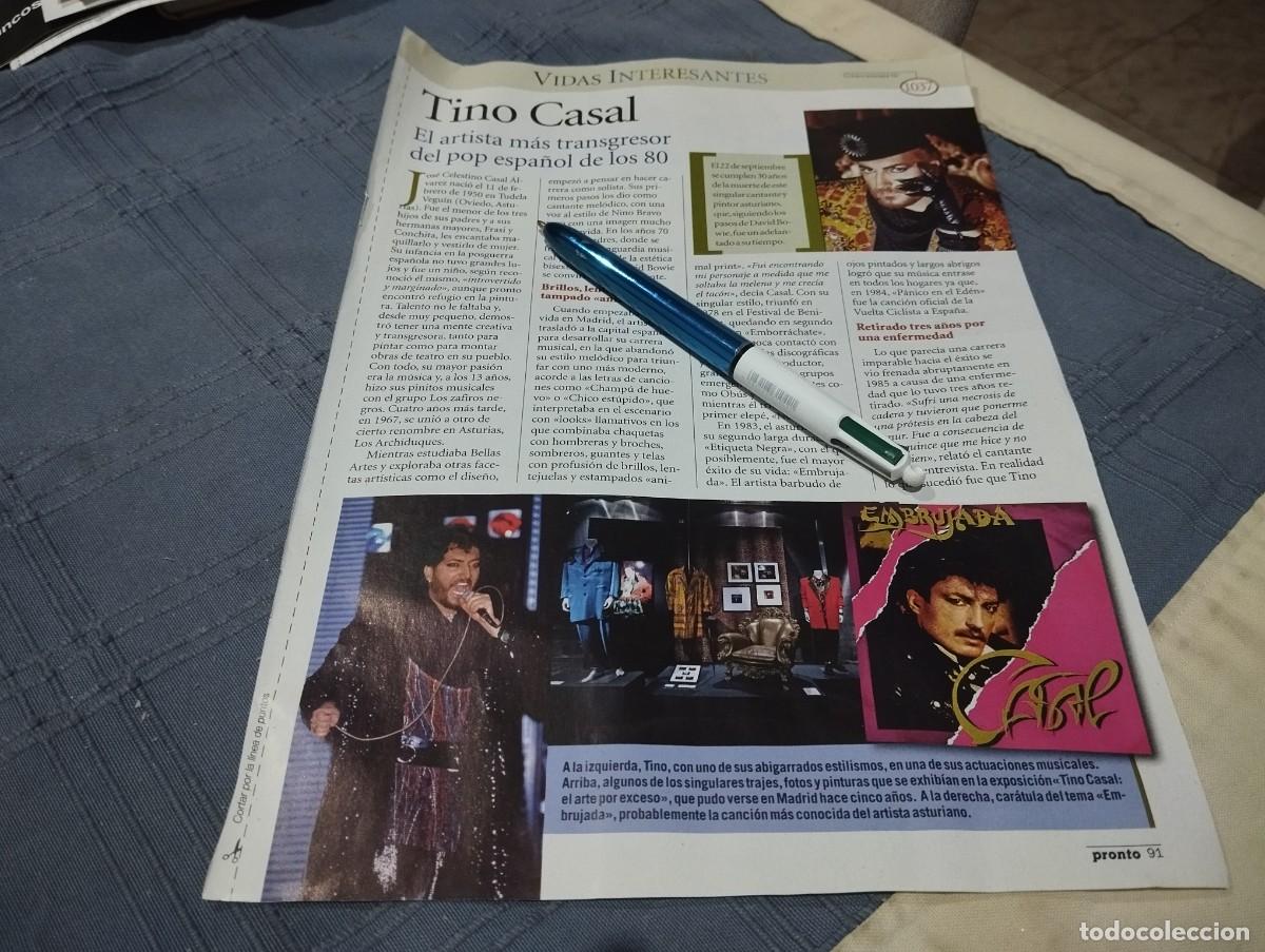 Coleccionismo de revistas y peri&oacute;dicos: TINO CASAL CLIPPING RECORTE REVISTA 2 P&Aacute;GINAS 2021