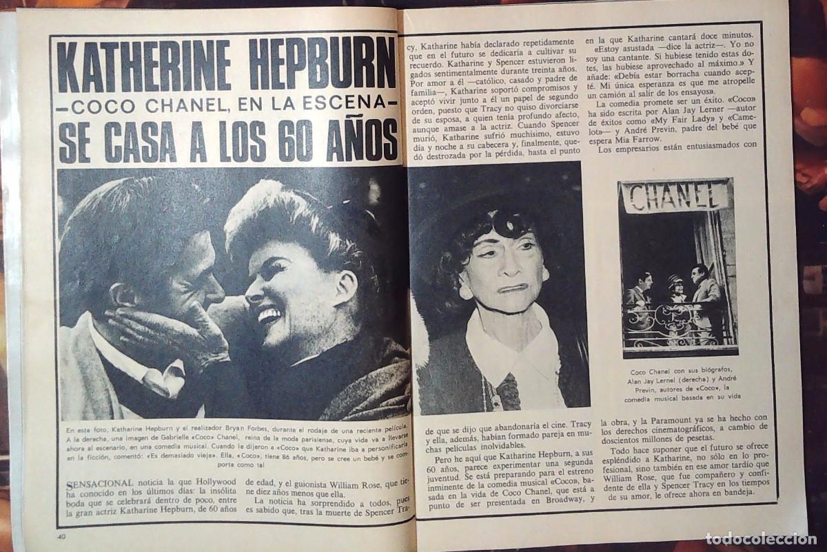 Coleccionismo de revistas y peri&oacute;dicos: katharine hepburn coco chanel channel