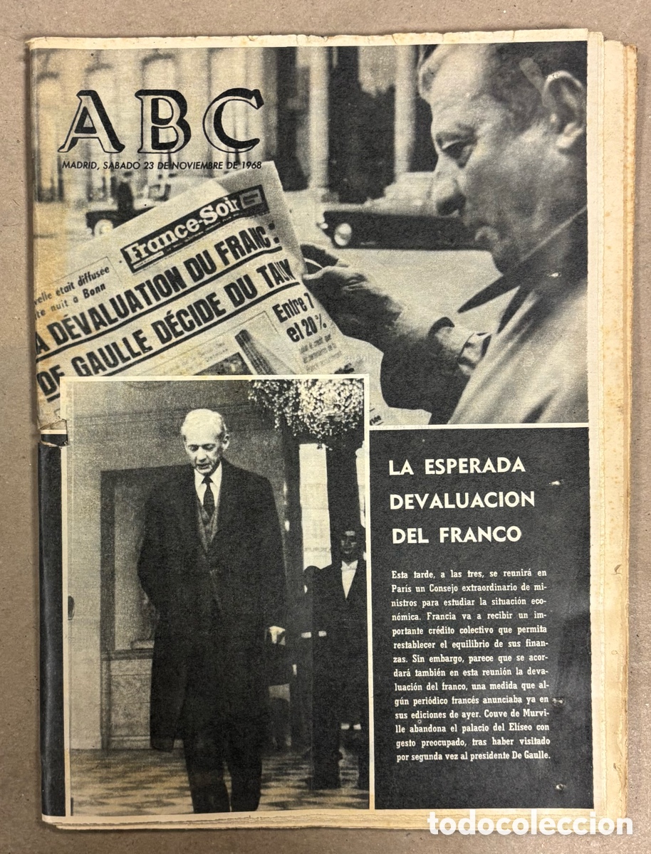 Coleccionismo de revistas y peri&oacute;dicos: ABC (23 NOVIEMBRE 1973) DEVALUACI&Oacute;N FRANCO FRANC&Eacute;S, LOS TRAPEROS DE MADRID, LOS ALBA. VOCES AMIGAS