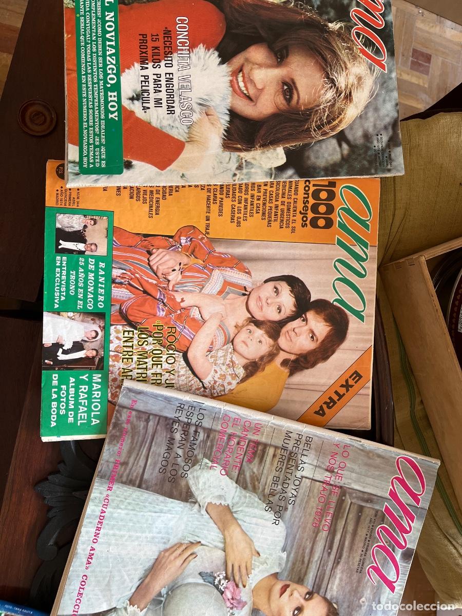 Coleccionismo de revistas y peri&oacute;dicos: 3 Revistas Ama n. 344, 345 (abril 1974) y n. 410, enero 1977 y un Semana n. 1.969, noviembre 1977