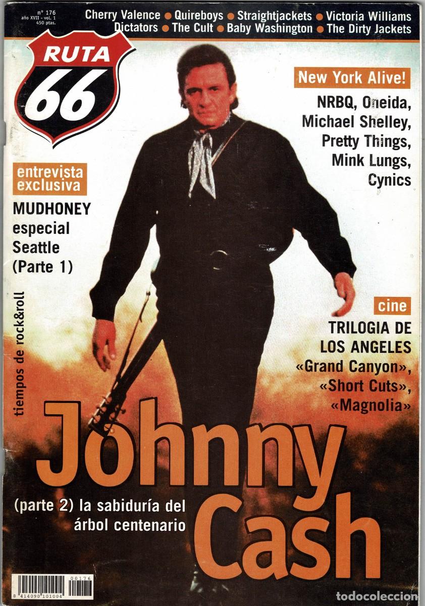Coleccionismo de revistas y peri&oacute;dicos: Ruta 66 N&ordm; 176. Octubre 2001. Johnny Cash