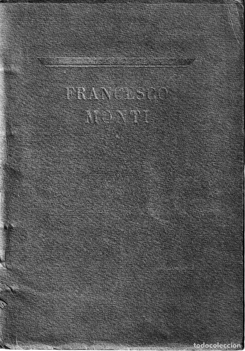 Coleccionismo de revistas y peri&oacute;dicos: Raro libretto per i funerali del Capo Pilota Collaudatore Cav. Francesco Monti
