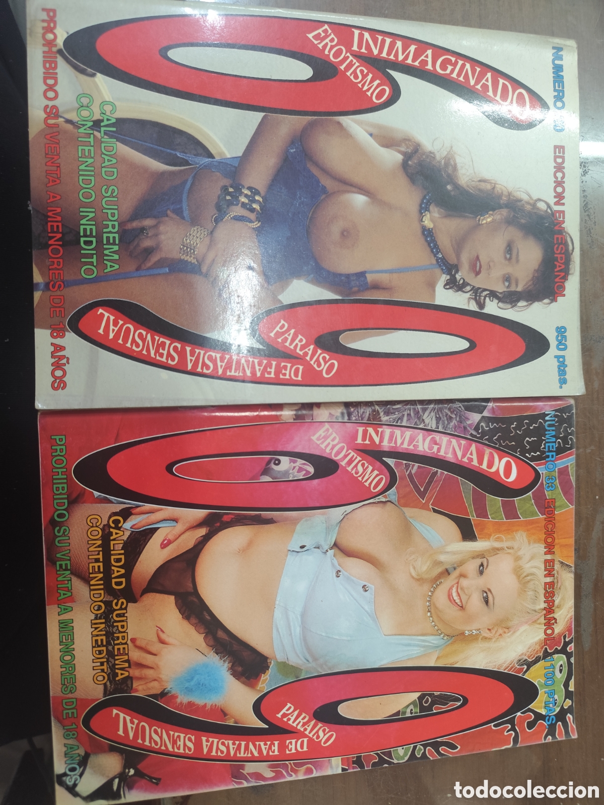 Coleccionismo de revistas y peri&oacute;dicos: Lote 2 ejemplares Revista Erotica Porno 69 n.20 y 33