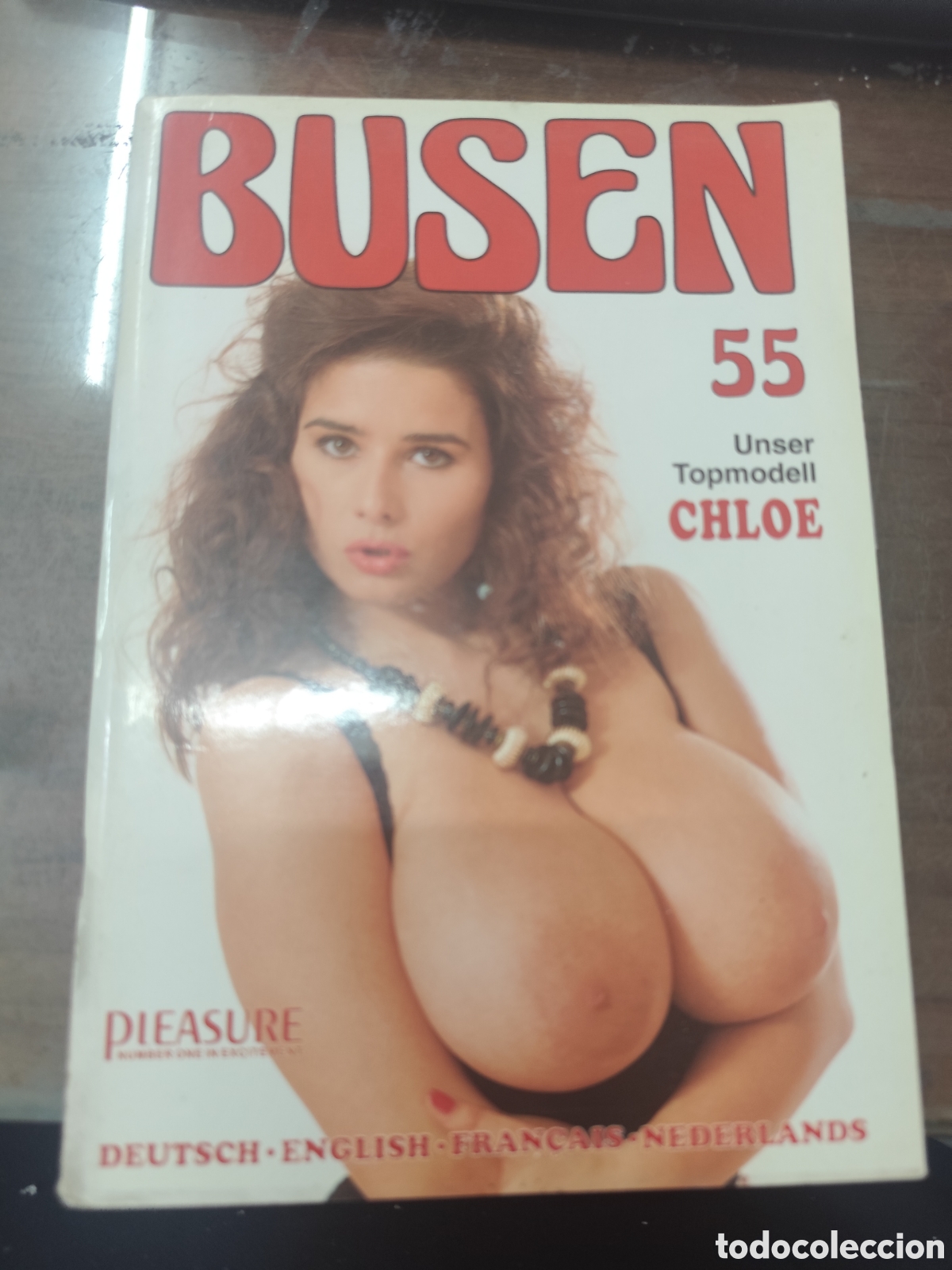 Coleccionismo de revistas y peri&oacute;dicos: Revista Erotica Porno Busen n.55. incluye p&oacute;ster central. Pechos grandes