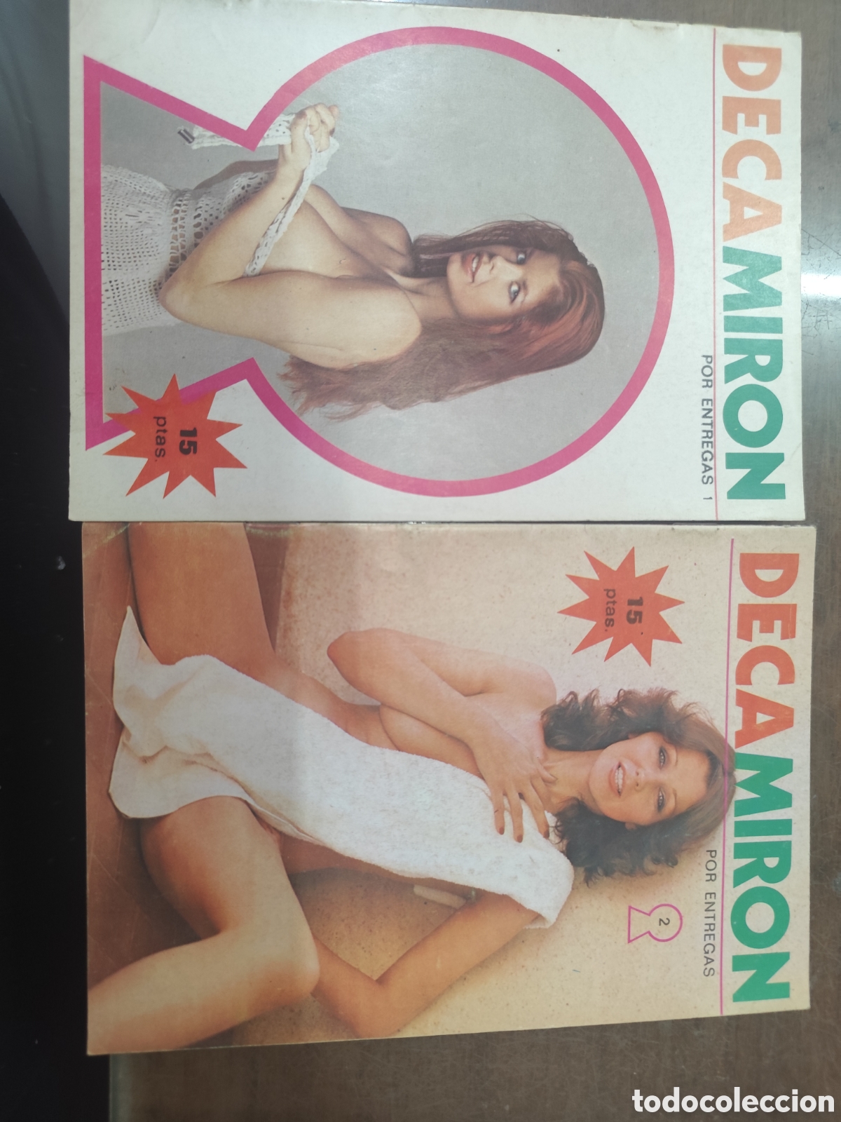 Coleccionismo de revistas y peri&oacute;dicos: Lote 8 ejemplares revista Erotica Porno Decamiron del n.1 al n.8. a&ntilde;o 1976
