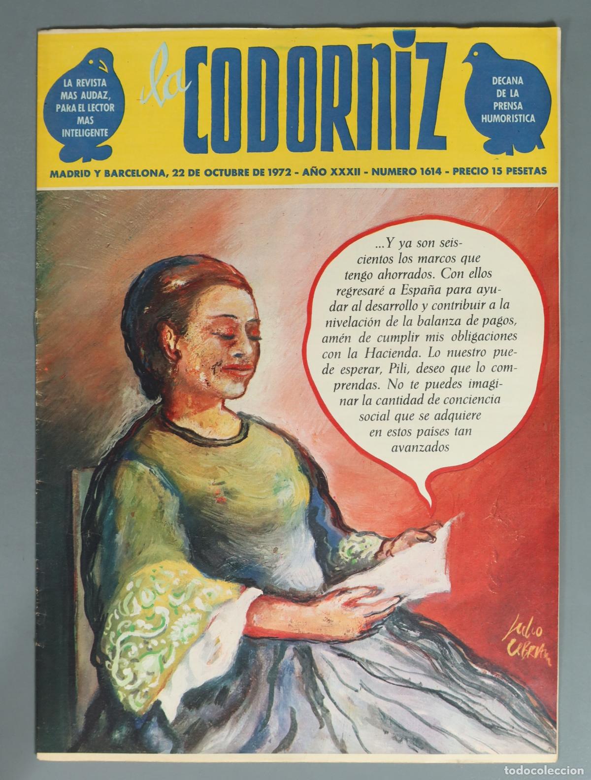 Coleccionismo de revistas y peri&oacute;dicos: REVISTA. La Codorniz 1614
