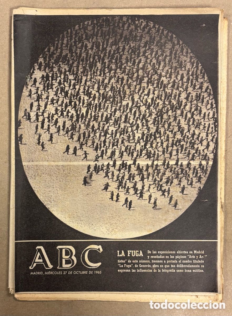 Coleccionismo de revistas y peri&oacute;dicos: ABC (27 OCTUBRE 1965) LA FUGA DE GENOV&Eacute;S, JUAN DE ECHEVARR&Iacute;A, FOSFORERA ESPA&Ntilde;OLA,&hellip;