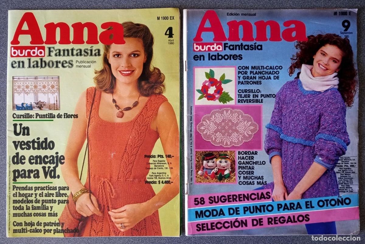 Coleccionismo de revistas y peri&oacute;dicos: Lote revistas Anna Burda Fantas&iacute;a En Labores