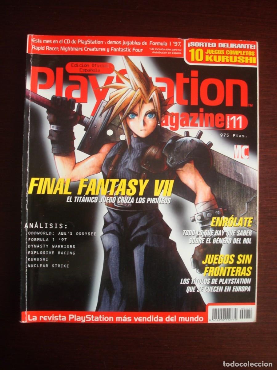 Coleccionismo de revistas y peri&oacute;dicos: Playstation Magazine n&ordm; 11 Edici&oacute;n oficial espa&ntilde;ola (Final Fantasy VII ...)