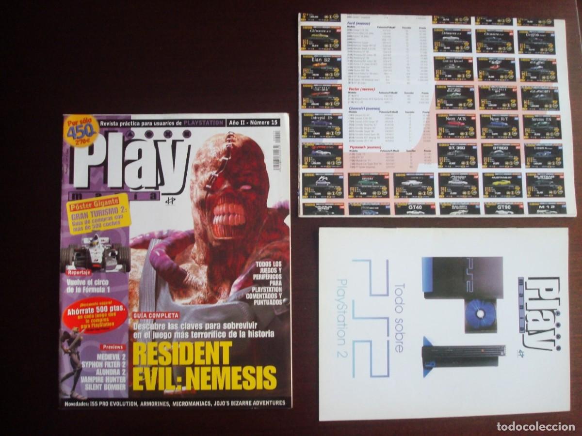 Coleccionismo de revistas y peri&oacute;dicos: Play Man&iacute;a n&ordm; 15 Incluye 2 suplementos Todo sobre Playstation 2 + gu&iacute;a Gran Turismo 2 (Playman&iacute;a)