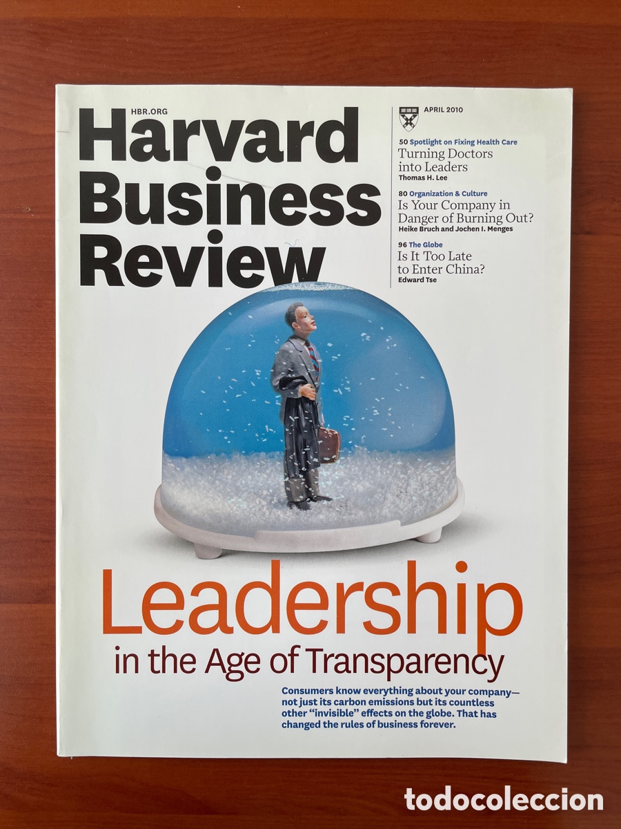 Coleccionismo de revistas y peri&oacute;dicos: Harvard Business Review abril 2010 &middot; Vol. 88 n&ordm; 4 &middot; Leadership &middot; En ingl&eacute;s