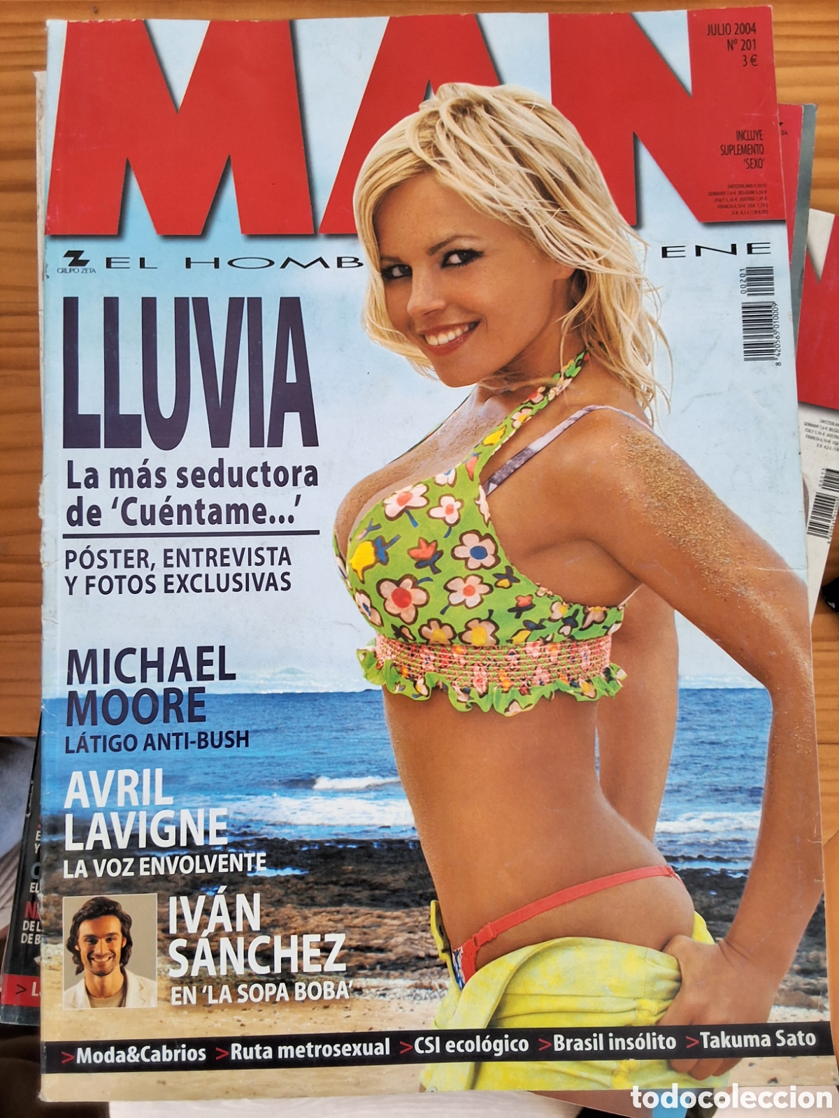 Coleccionismo de revistas y peri&oacute;dicos: Man el hombre que viene revista actualidad n&uacute;mero 201 a&ntilde;o 2004/7 Lluvia