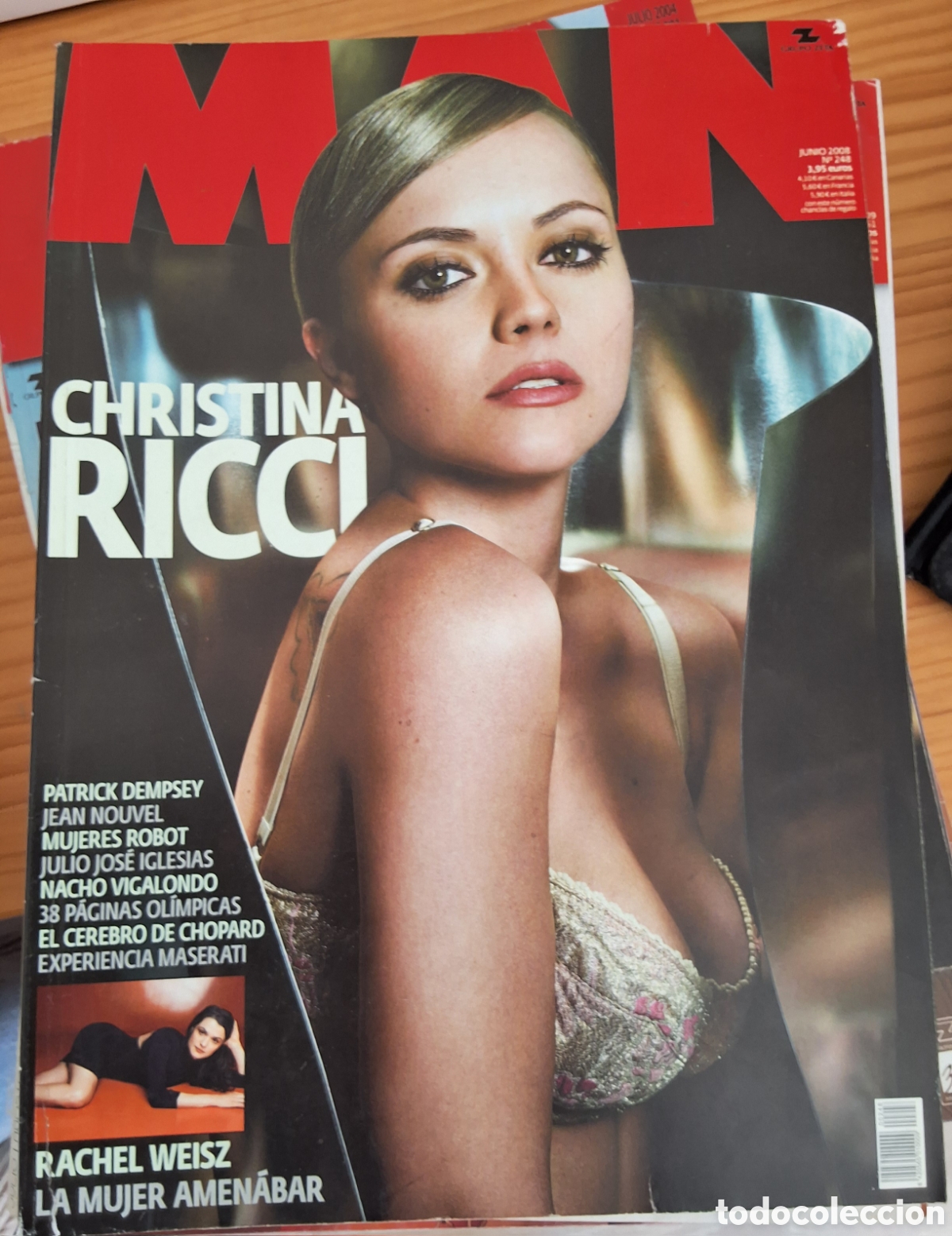 Coleccionismo de revistas y peri&oacute;dicos: Man el hombre que viene revista actualidad n&uacute;mero 248 a&ntilde;o 2008/6 Christina Ricci