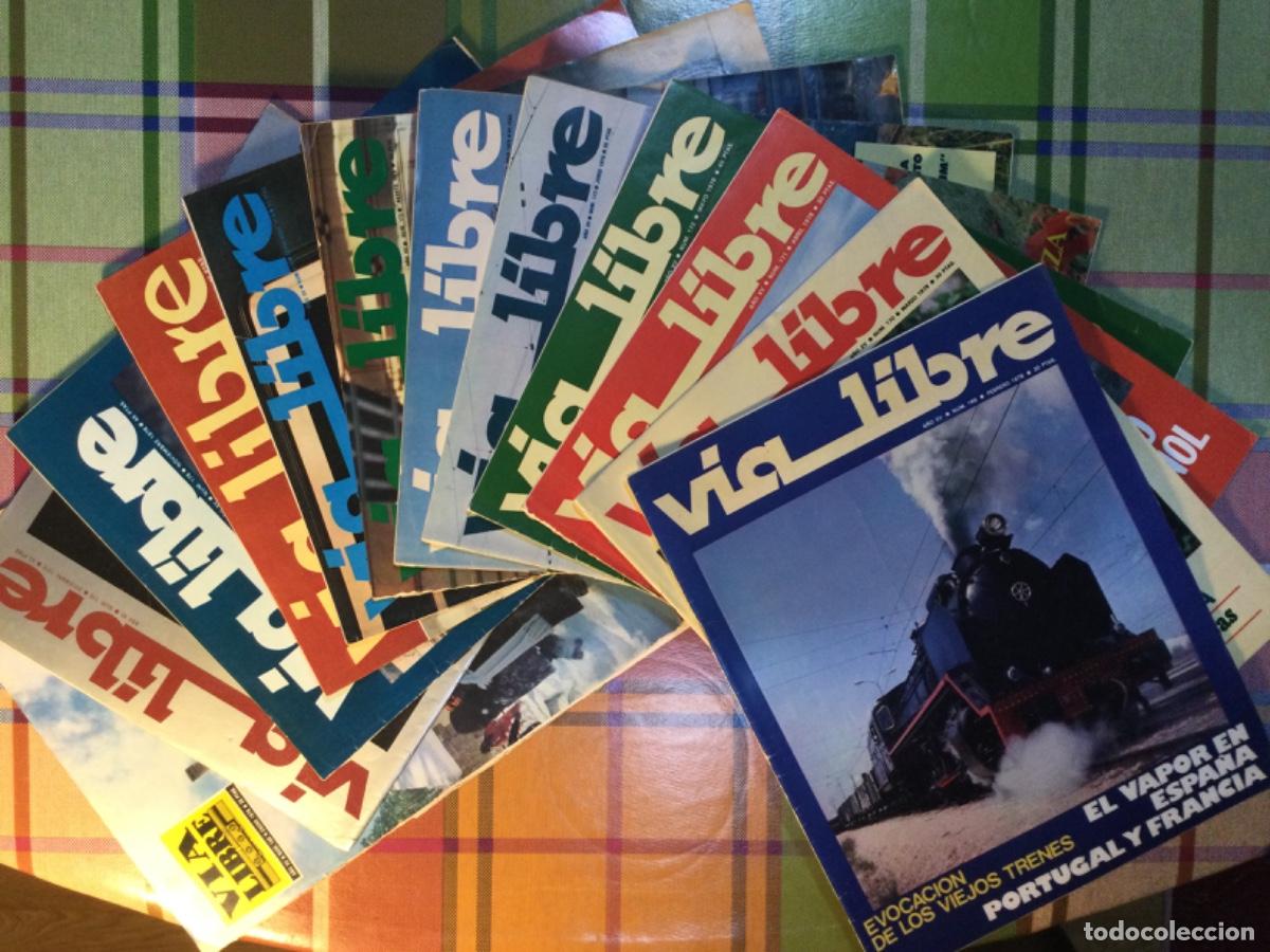 Coleccionismo de revistas y peri&oacute;dicos: REVISTA FERROVIARIA V&Iacute;A LIBRE A&Ntilde;O 1978 COMPLETO
