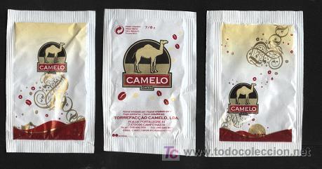 Sobres de az&uacute;car de colecci&oacute;n: 3 sobres de az&uacute;car ( camelo ) - Foto 1