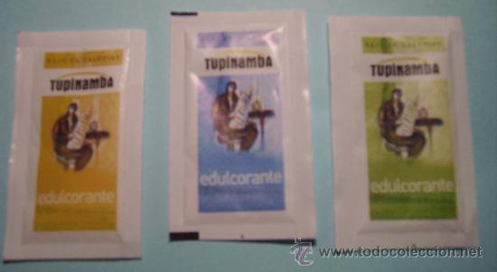 Sobres de az&uacute;car de colecci&oacute;n: Colecci&oacute;n de tres sobres de azucar - Foto 1