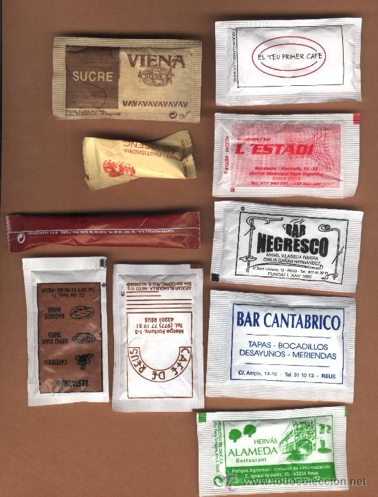 Sobres Azucar Llenos 10 Unidades Reus Comprar Sobres De Azúcar Antiguos Y De Colección En 0014