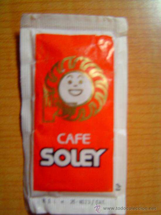 Sobres de az&uacute;car de colecci&oacute;n: SOBRE DE AZUCAR CAFE SOLEY - Foto 1