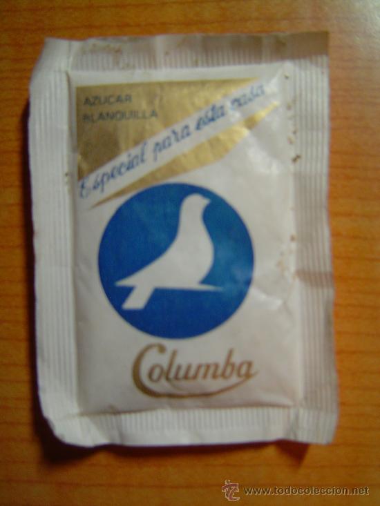 Sobres de az&uacute;car de colecci&oacute;n: SOBRE DE AZUCAR COLUMBA - Foto 1