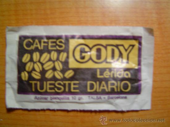 Sobres de az&uacute;car de colecci&oacute;n: SOBRE DE AZUCAR  CAFES GODY - Foto 1