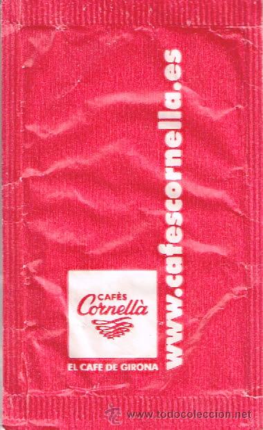Sobres de az&uacute;car de colecci&oacute;n: SOBRE DE AZUCAR DE CAFES CORNELLA, A&Ntilde;OS 90 - Foto 1