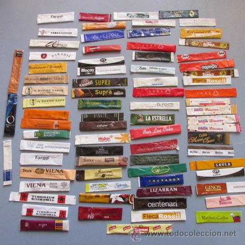 Sobres de az&uacute;car de colecci&oacute;n: SOBRES DE AZUCAR - LOTE DE 78 SOBRES VARIADOS - Foto 1