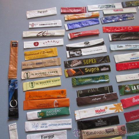 Sobres de az&uacute;car de colecci&oacute;n: SOBRES DE AZUCAR - LOTE DE 78 SOBRES VARIADOS - Foto 5
