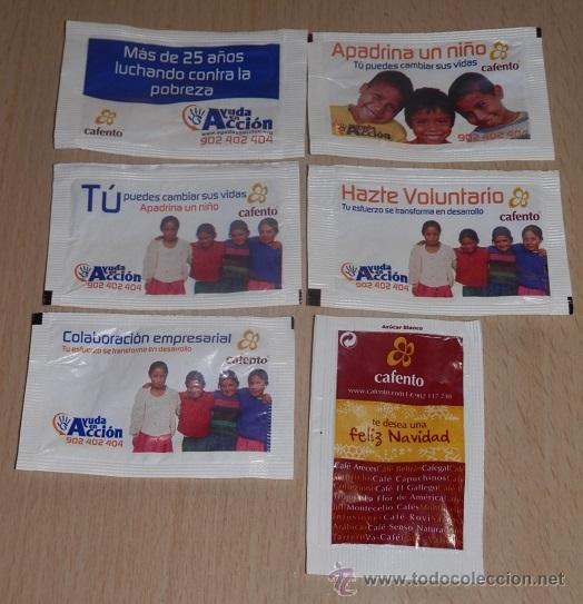 Sobres de az&uacute;car de colecci&oacute;n: CAFENTO - SERIE COMPLETA DE 6 SOBRES - Foto 1