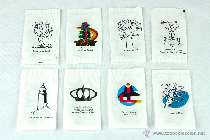 Sobres de az&uacute;car de colecci&oacute;n: Colecci&oacute;n Cesar Manrique Lanzarote 8 sobres - Foto 1