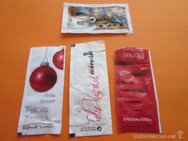 Sobres de az&uacute;car de colecci&oacute;n: SOBRE DE AZUCAR - LOTE DE 4 DE NAVIDAD - Foto 1