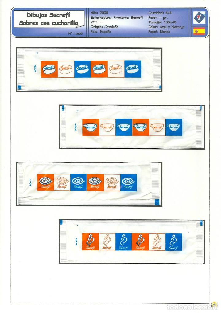 Pacotes de A&ccedil;&uacute;car de cole&ccedil;&atilde;o: 1605 SERIE SOBRES DE AZ&Uacute;CAR: DIBUJOS. SOBRES CON CUCHARILLA. EST. : SUCRF&Iacute; 4/4