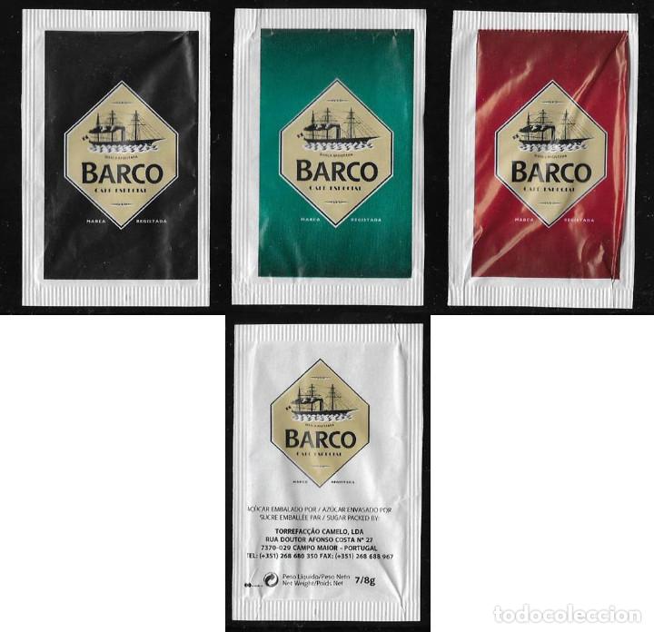 Sachets de sucre de collection: 2986 SERIE SOBRES DE AZ&Uacute;CAR: BARCO CAMELO 2016. EST. : BARCO-CAMELO 3/3 NUEVO MODELO 2016
