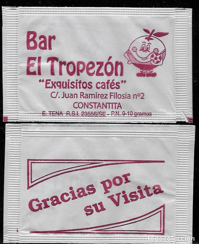 Sammlung von Zuckerbeuteln: SOBRE AZ&Uacute;CAR BAR EL TROPEZ&Oacute;N