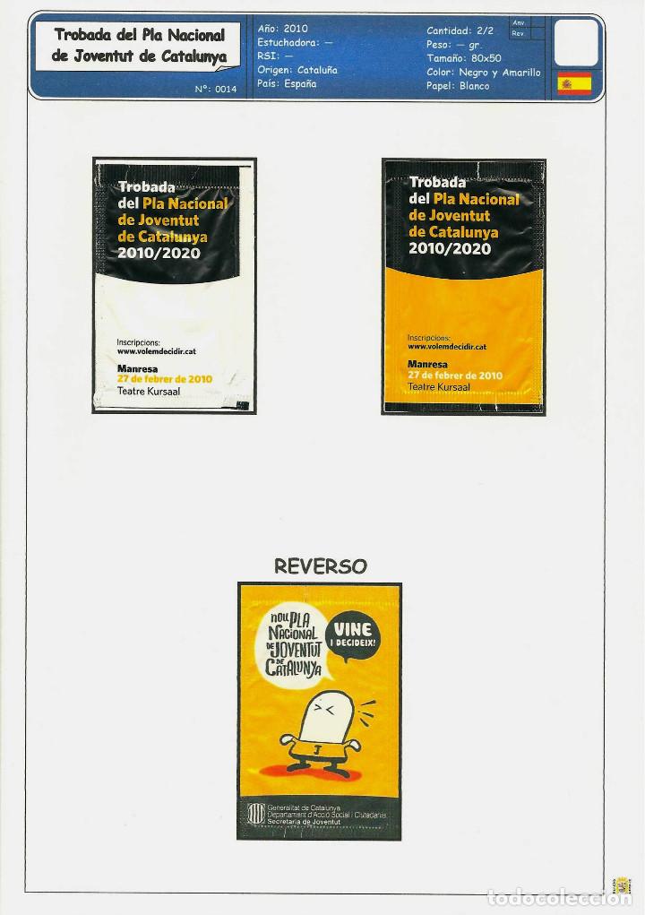 Sachets de sucre de collection: 0014 SERIE SOBRES DE AZ&Uacute;CAR: TROBADA DEL PLA NACIONAL DE JUVENTUD. 2/2