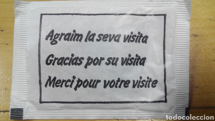 Sobres de az&uacute;car de colecci&oacute;n: Sobre de az&uacute;car de Caf&eacute;s La Brasilera, de Andorra - Foto 2
