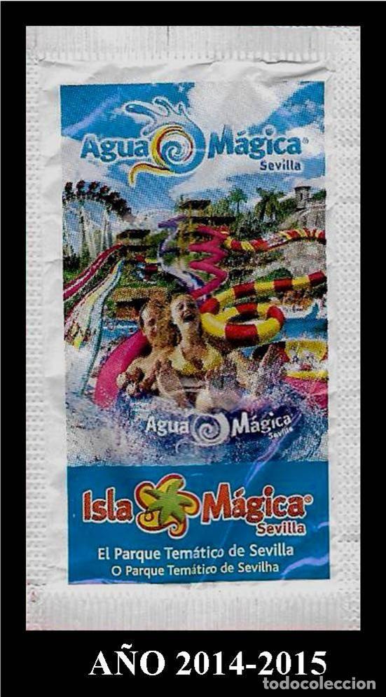 Sachets de sucre de collection: SOBRE AZ&Uacute;CAR ISLA M&Aacute;GICA 2014-2015